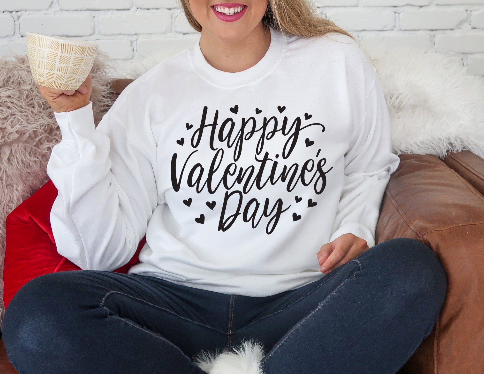 Happy Valentines Day Sweater, Valentines Day Sweater, Quarantine Valentines Day Sweatshirt, Valentine’S Day Gift, Valentines Day Sweatshirt T-Shirt Hoodie All Color Size S-5Xl