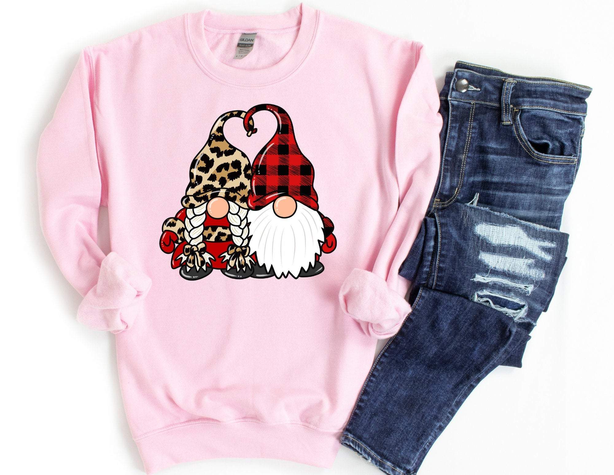 Gnome Valentine’S Sweatshirt, Gnome Valentine Sweater, Valentines Day Sweatshirt, Valentines Day Gift, Happy Valentines Day Sweatshirt T-Shirt Hoodie All Color Size S-5Xl