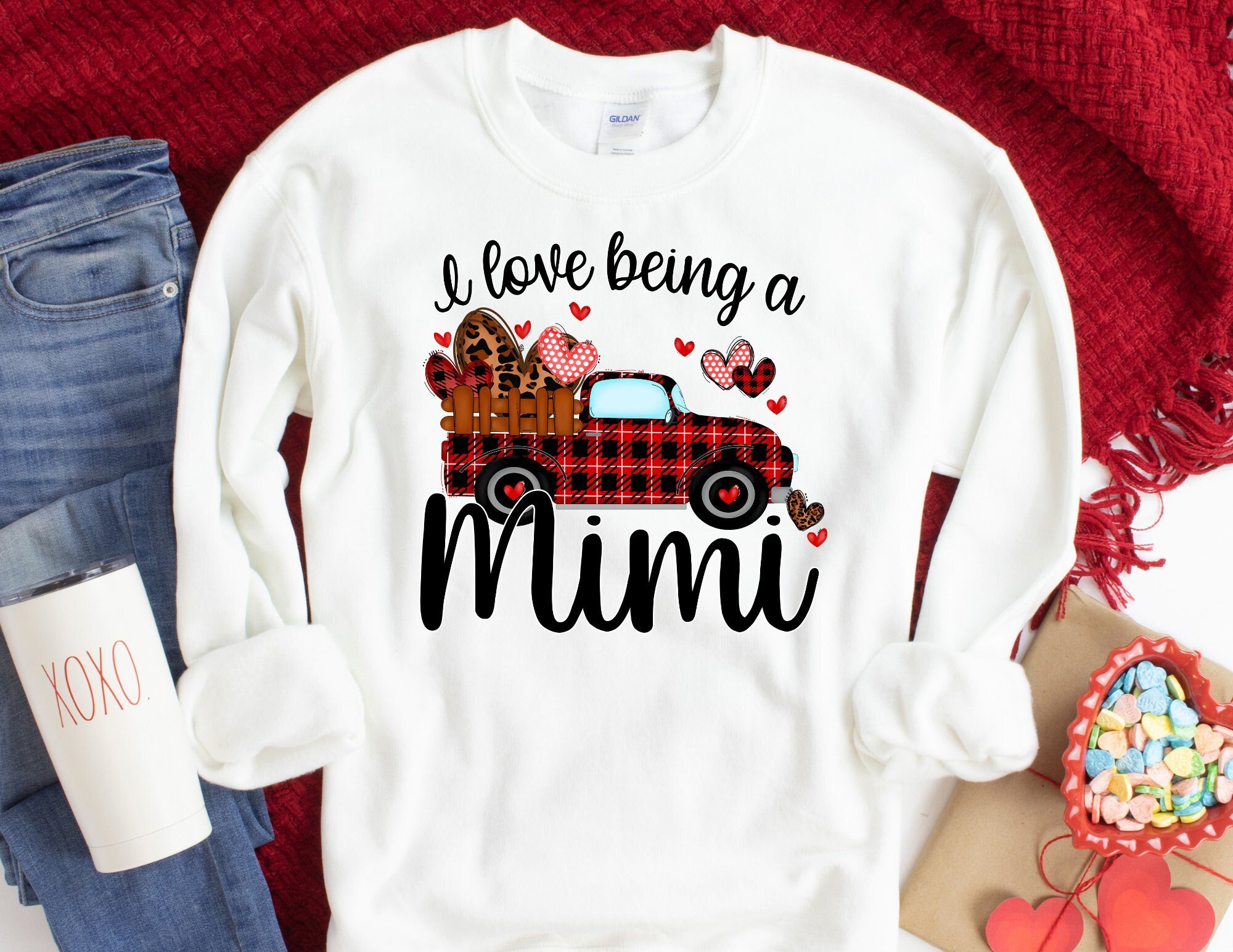 I Love Being A Mimi Sweater, Mimi Valentines Day Sweatshirt, Mimi Valentines Sweater, Valentines Day Shirt For Mimi T-Shirt Hoodie All Color Size S-5Xl