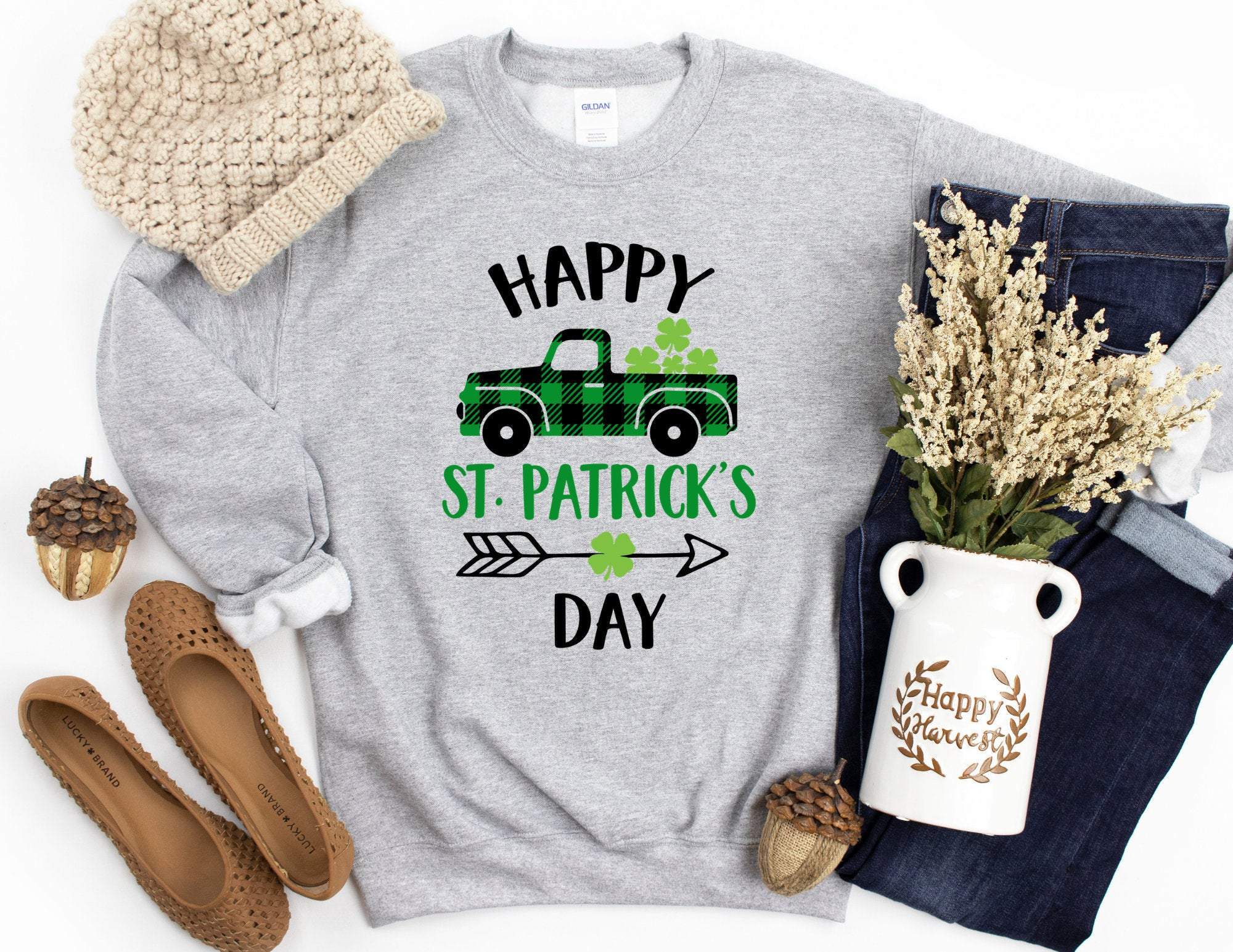 Happy St Patricks Day Sweater, St Pattys Day Sweater, St Patrick’S Day Sweatshirt, St Patty’S Day Gift, Happy St Pattys Day Sweatshirt T-Shirt Hoodie All Color Size S-5Xl