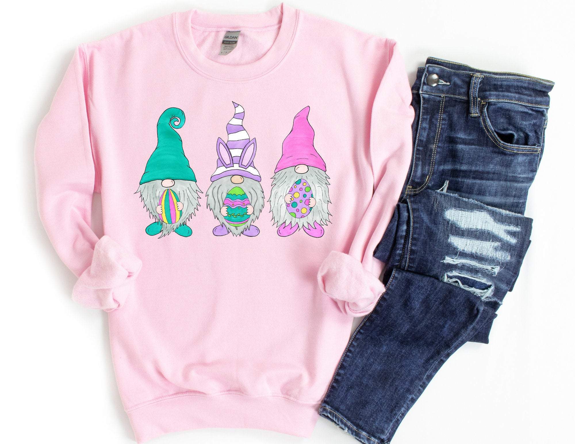 Easter Gnome Sweatshirt, Gnome Easter Sweater, Happy Easter Sweatshirt, Easter Gift, Happy Easter, Gnome Easter Sweatshirt T-Shirt Hoodie All Color Size S-5Xl