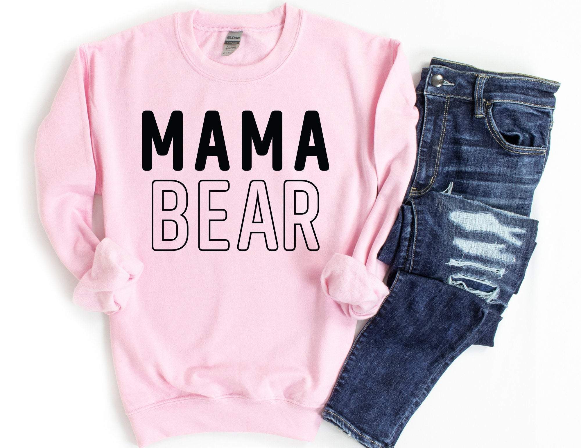 Mama Bear Sweatshirt, Mama Bear Sweater, Mom Sweater, Gift For Mom, Mom Gift, Mama Shirt, Mom Christmas Gift T-Shirt Hoodie All Color Size S-5Xl