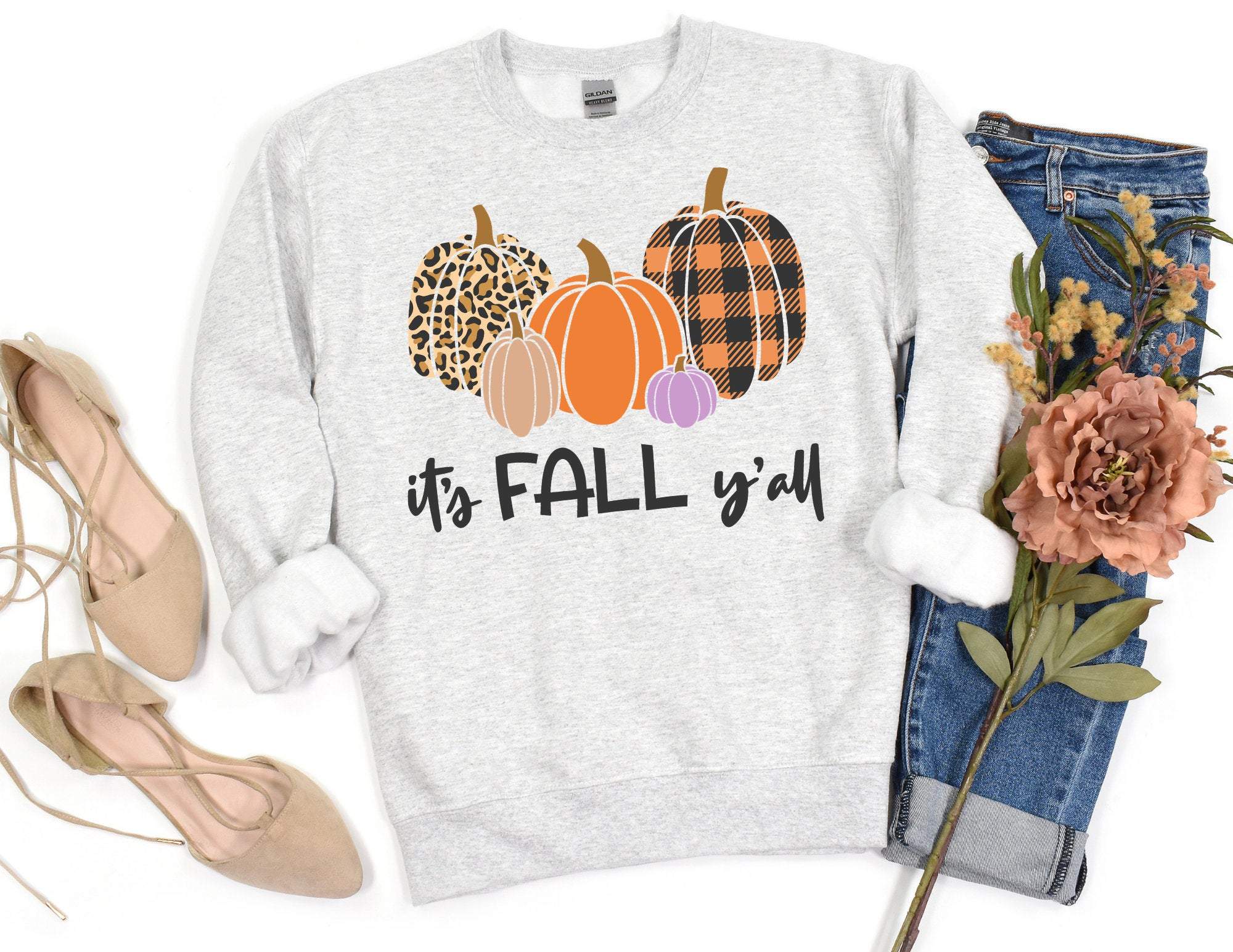 It’S Fall Y’All Sweatshirt Fall Pumpkin Sweatshirt Fall Sweater Pumpkin Sweatshirt Fall Time Sweatshirt Fall T-Shirt Hoodie All Color Size S-5Xl