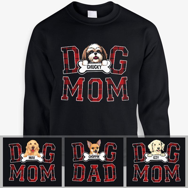 Dog Mom, Dog Dad, Personalized Custom Sweaters, T Shirts, Christmas Gifts For Dog Lovers Size Up To S-5Xl