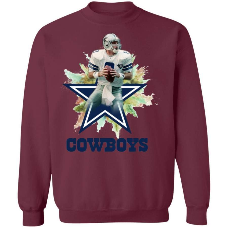 Dallas Cowboys Logo Football Fan, Aikman #8 Sweatshirt