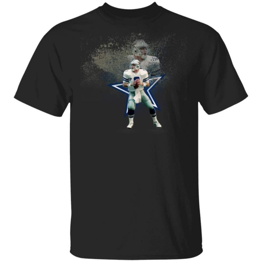 Dallas Cowboys Logo Football Fan, Aikman #8 T-Shirt