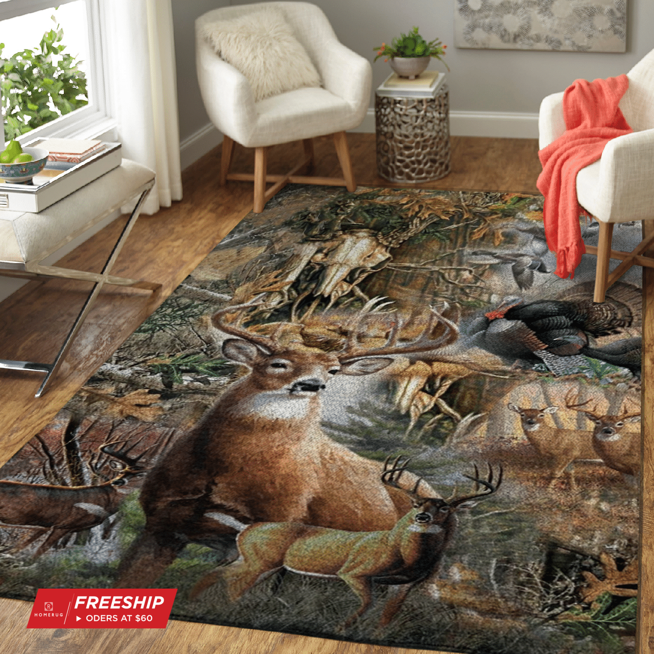 Deer Hunting CL14100017MDR Rug