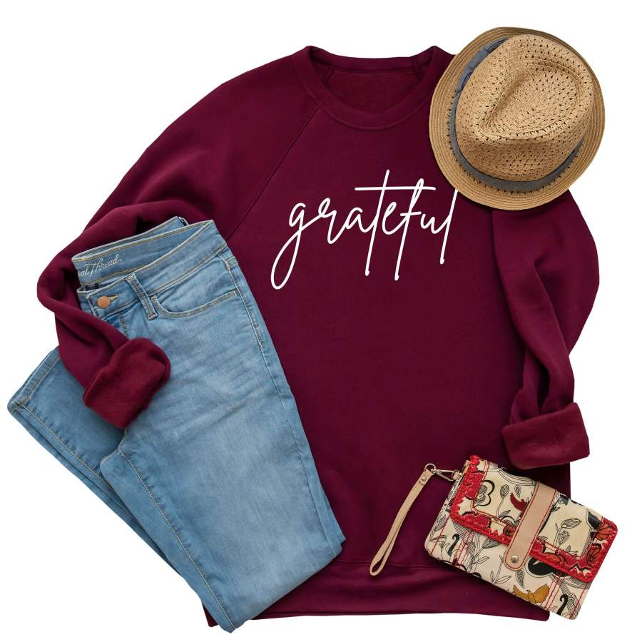 Grateful Premium Fleece Sweatshirt