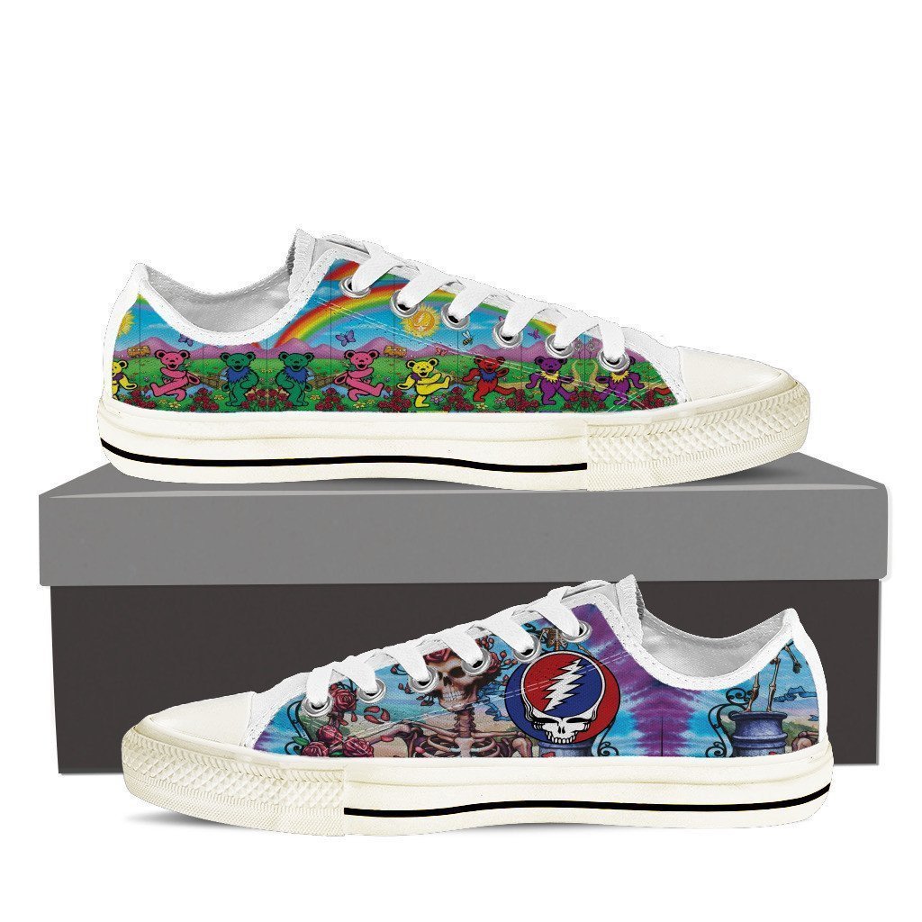 Grateful Dead Mens Low Cut Sneakers