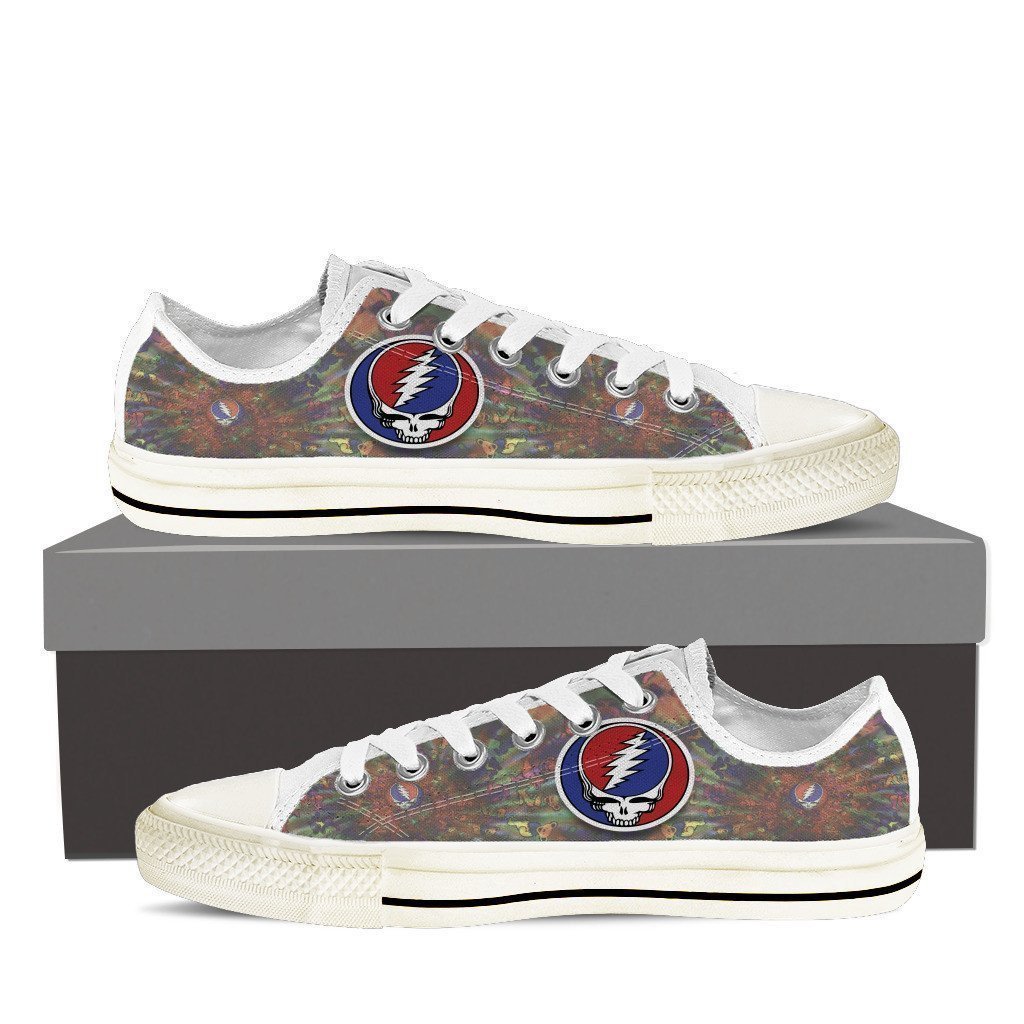 Grateful Dead Skull Mens Low Cut Sneakers