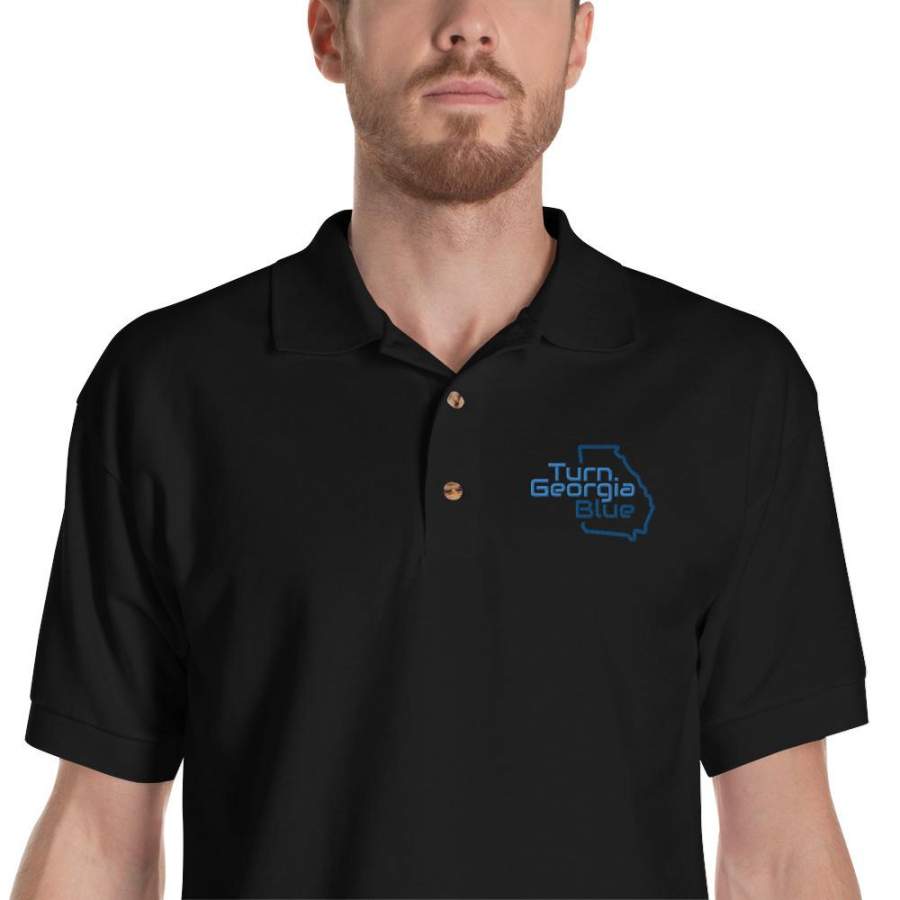 Turn Georgia Blue – Embroidered Polo Shirt