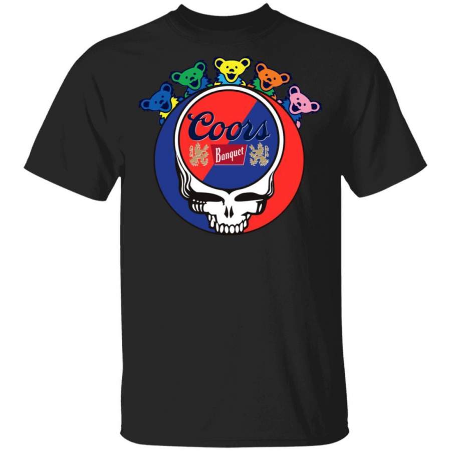 Coors Banquet In Grateful Dead Head T-shirt Grateful Beer Tee PT03