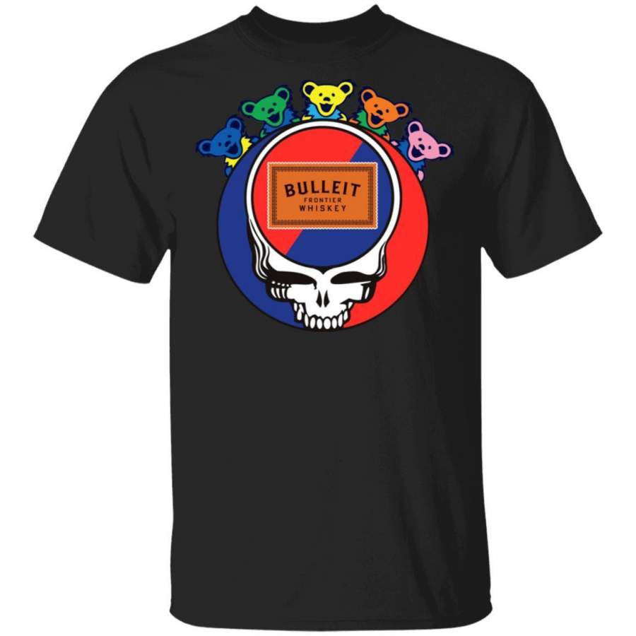 Bulleit In Grateful Dead Head T-shirt Whisky Tee PT03