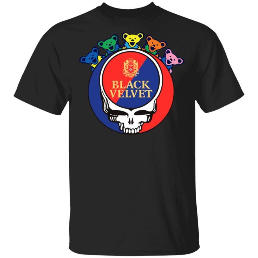 Black Velvet In Grateful Dead Head T-shirt Whisky Tee PT03