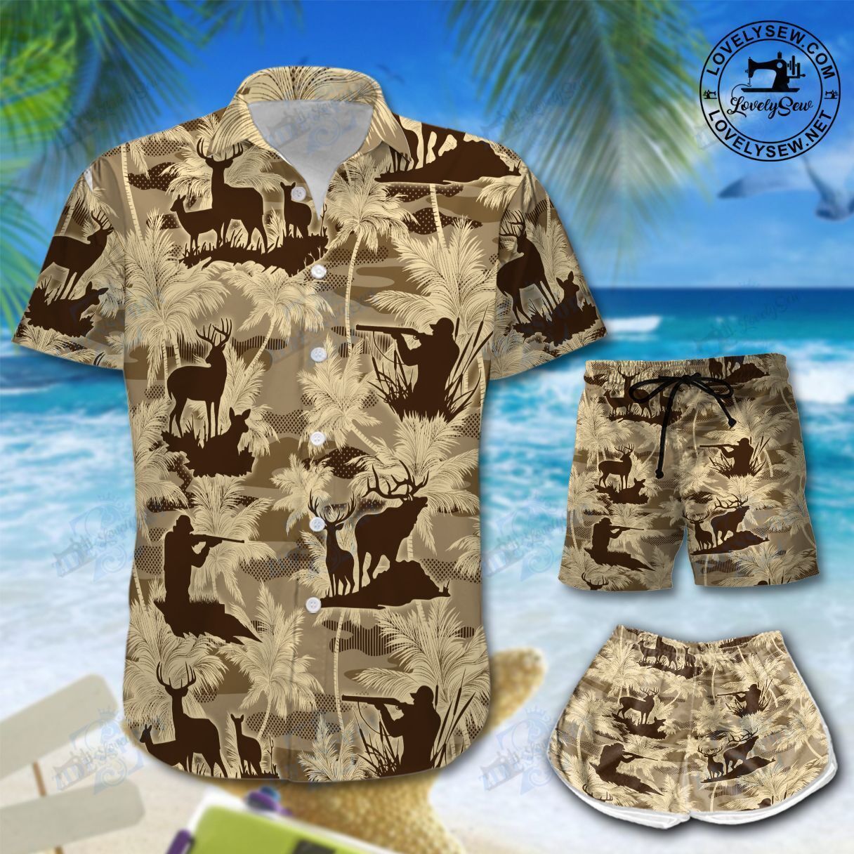 Deer Hunting Hawaii Shirt & Shorts Hot21073101-Hoo21073101