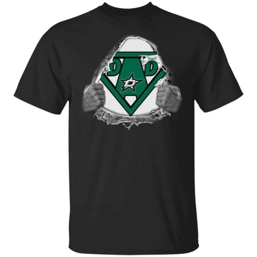 Dad Super Fan Dallas Stars Hockey T-Shirt Gift For Dad