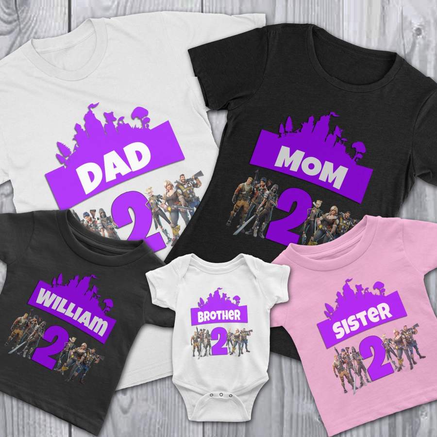 Personalized Fortnite Birthday Shirt