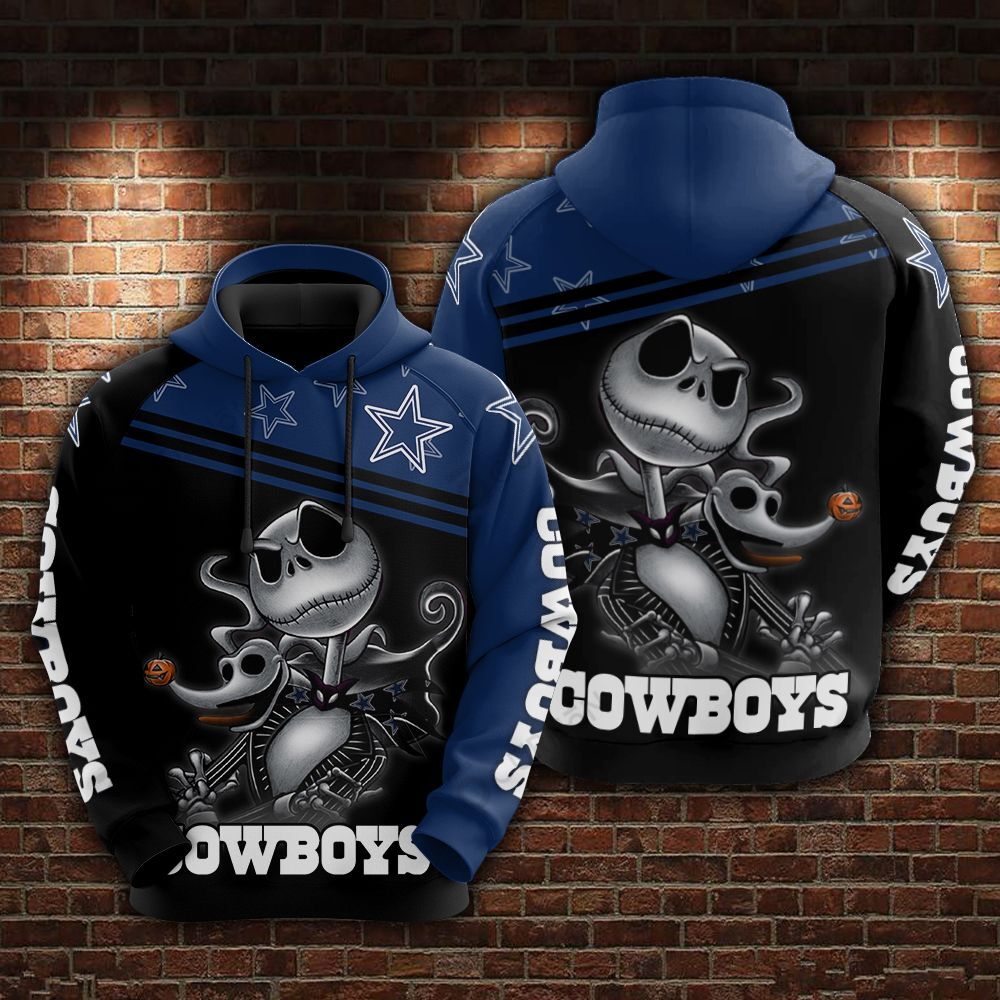 Dallas Cowboys and Jack skellington Hoodie 593