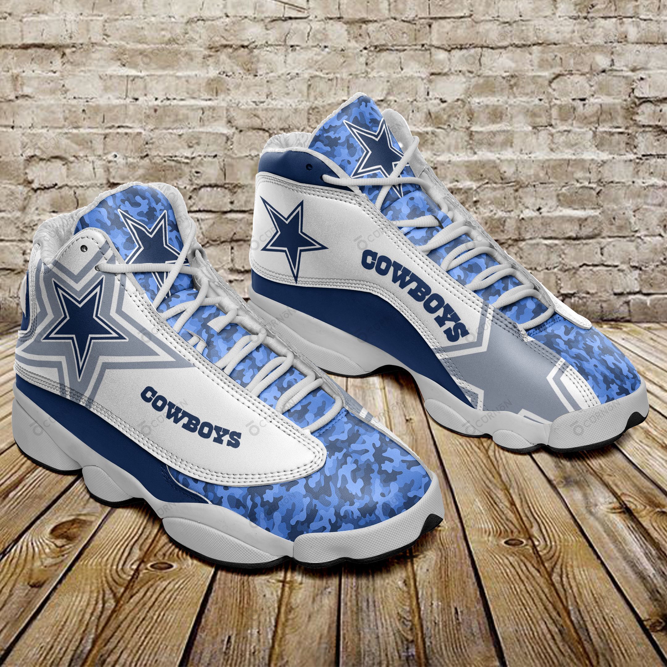 Dallas Cowboys Air JD13 Sneakers 476