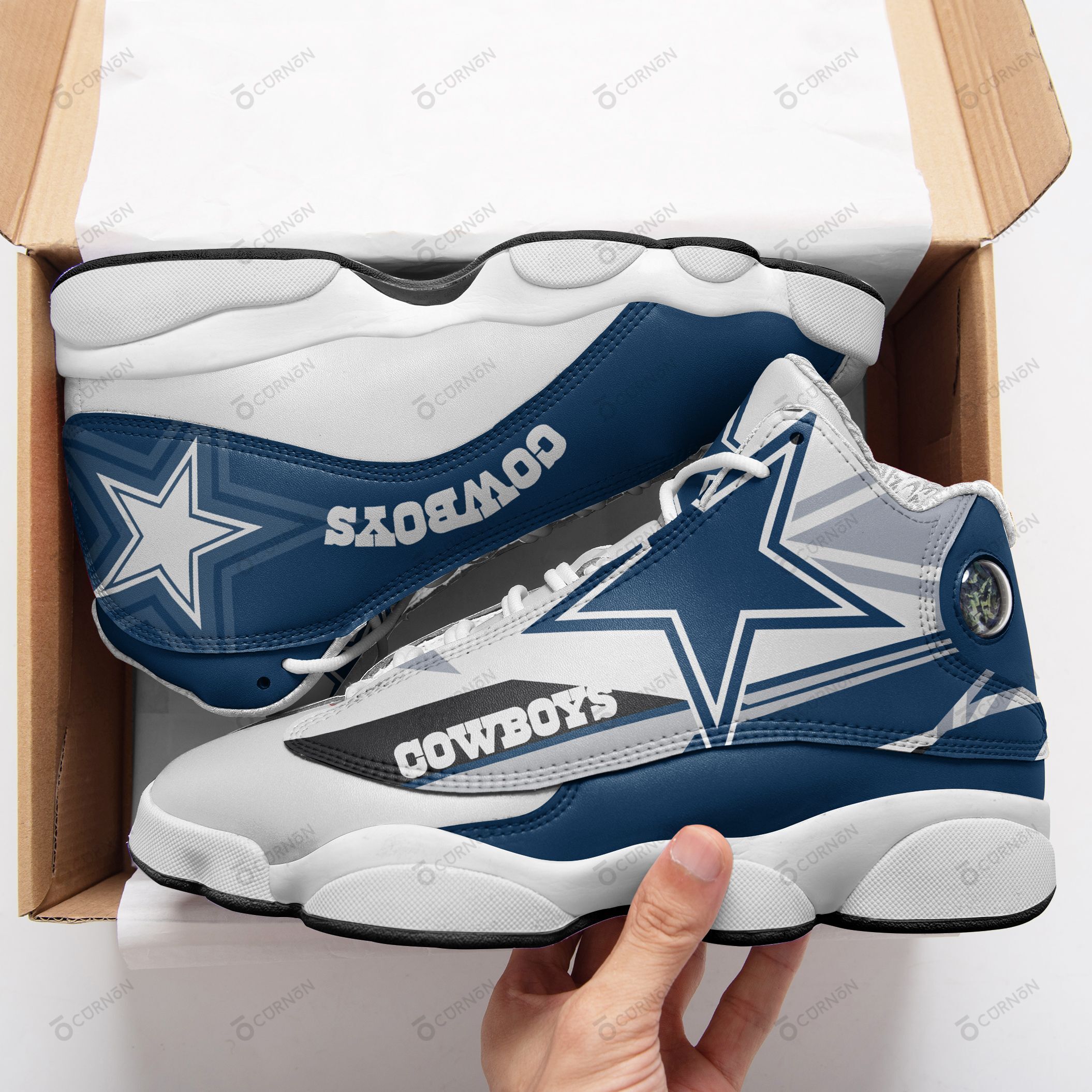 Dallas Cowboys Air JD13 Sneakers 506