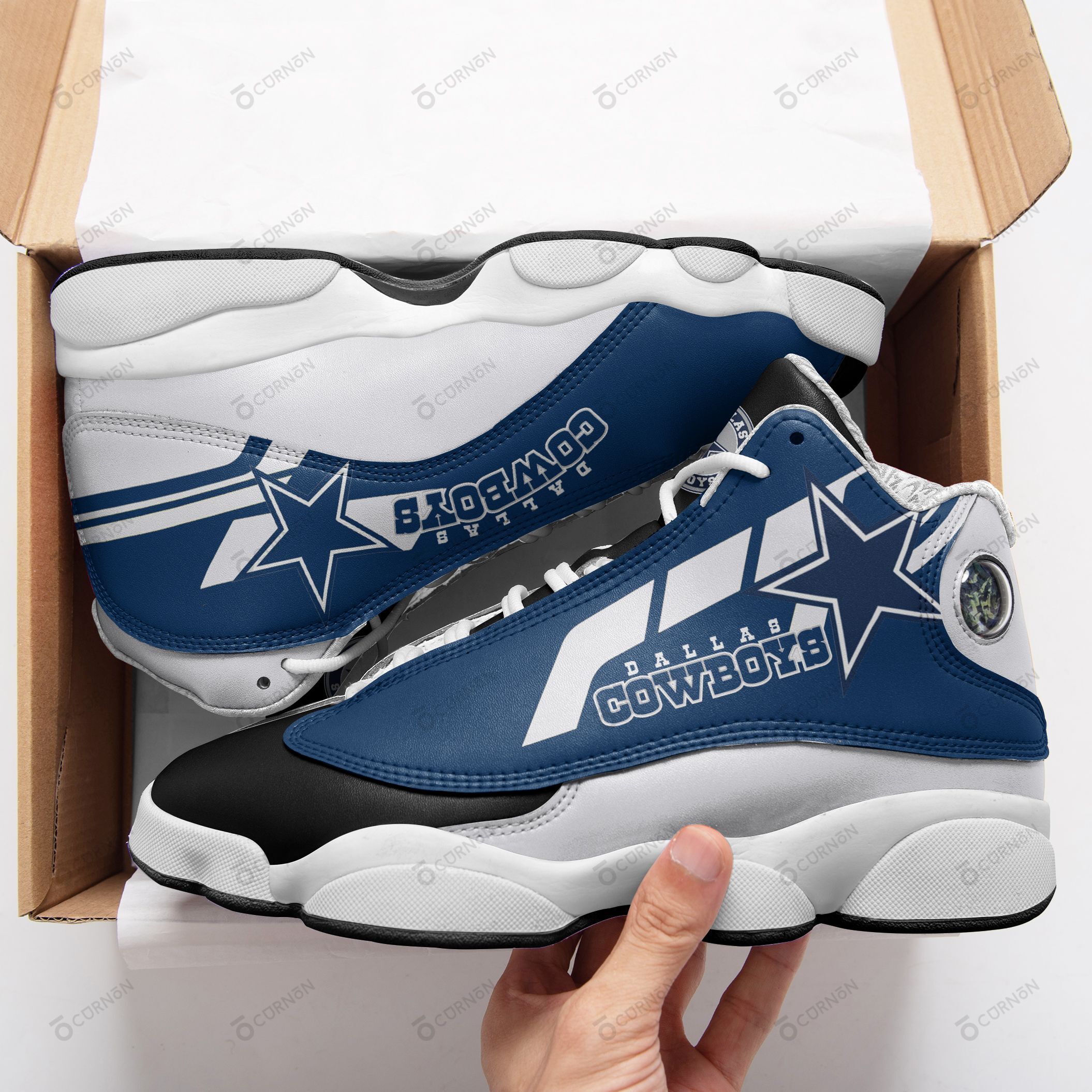 Dallas Cowboys Air JD13 Sneakers 580