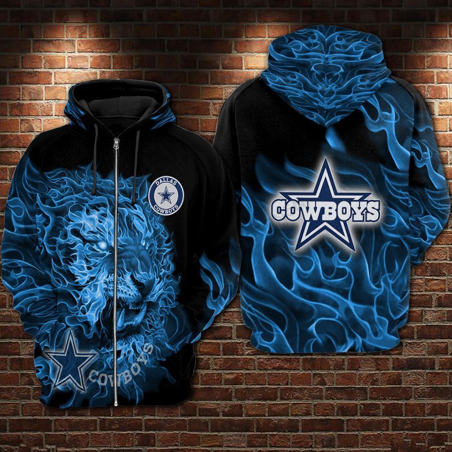 Dallas Cowboys Fire Style Hoodie