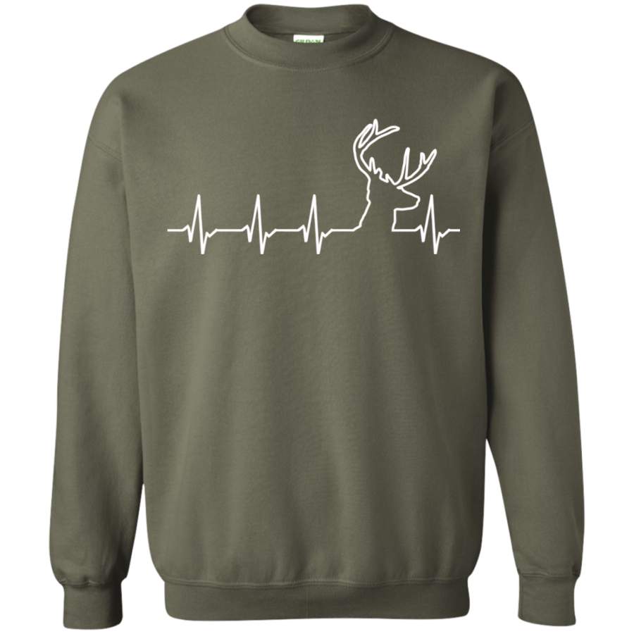 Deer Hunting Heartbeat Sweatshirt