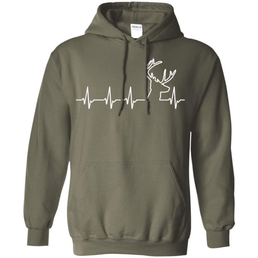 Deer Hunting Heartbeat Hoodie