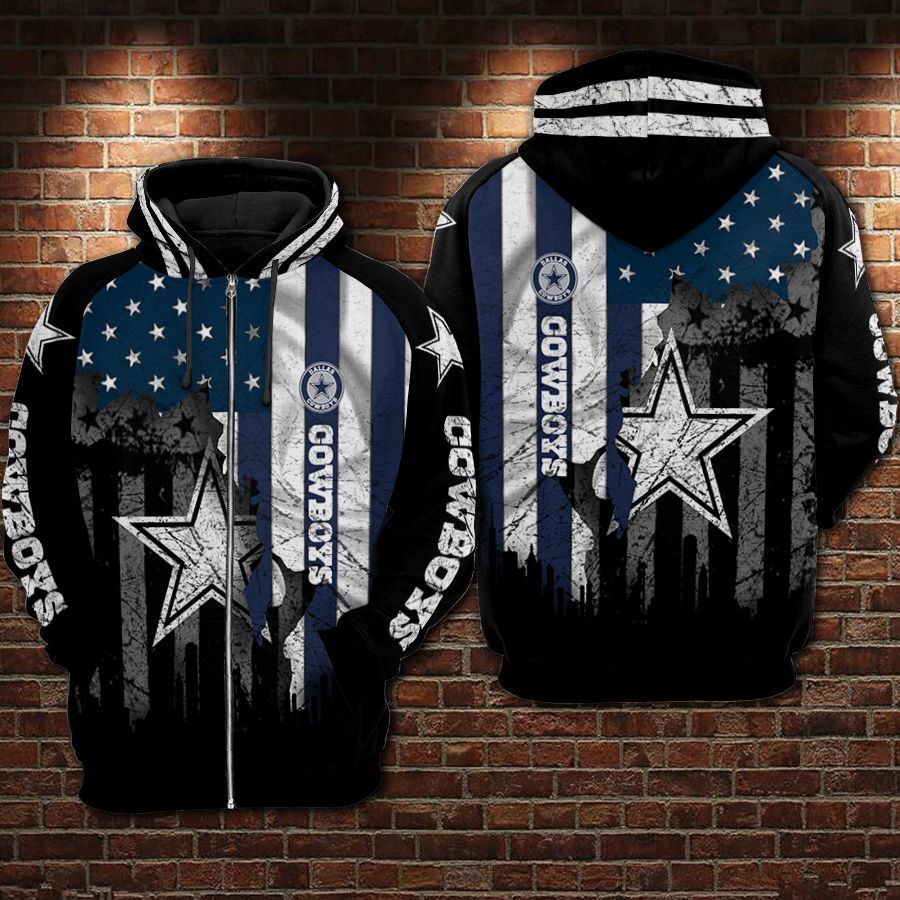 Dallas Cowboys Flag Style Hoodie