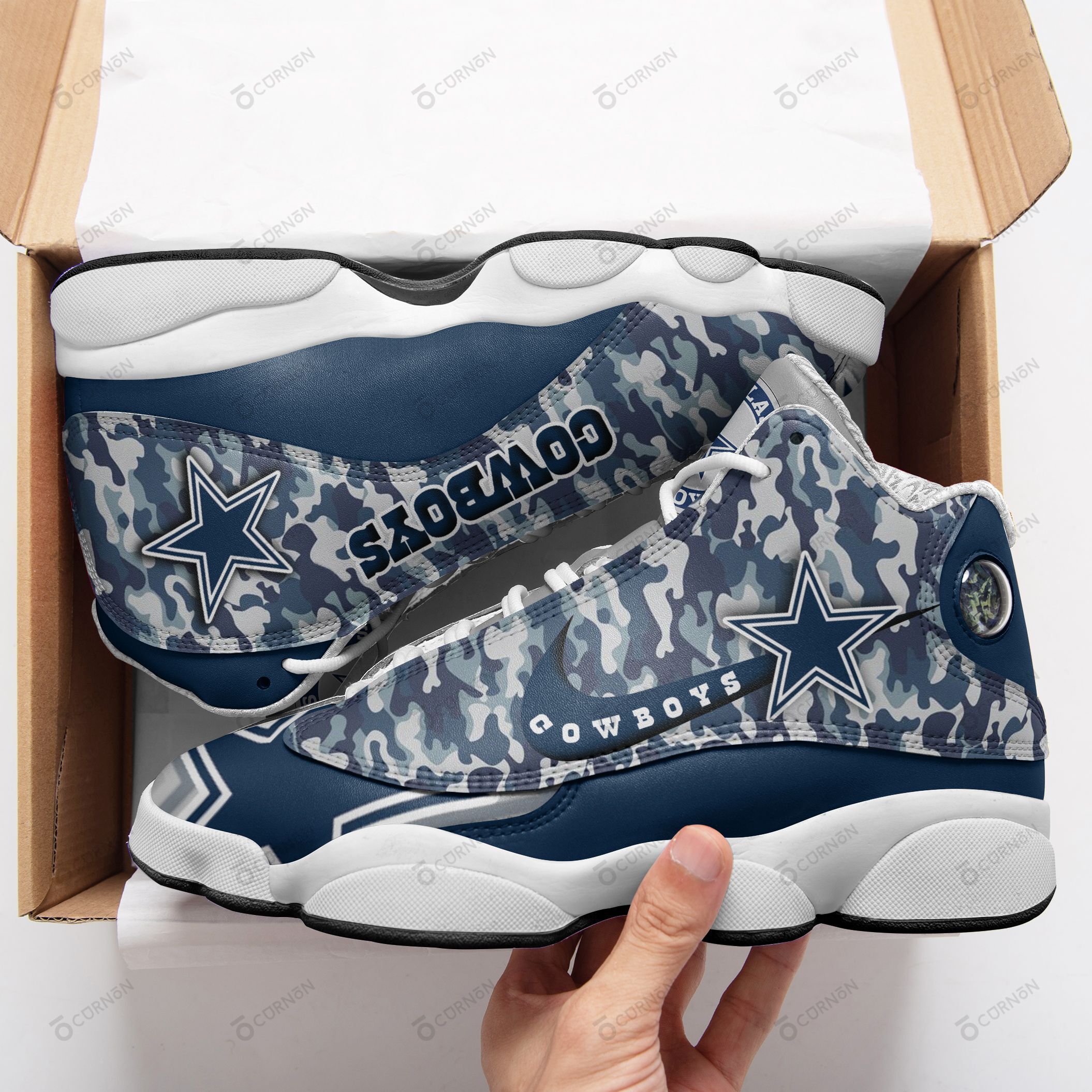 Dallas Cowboys Air JD13 Sneakers 239