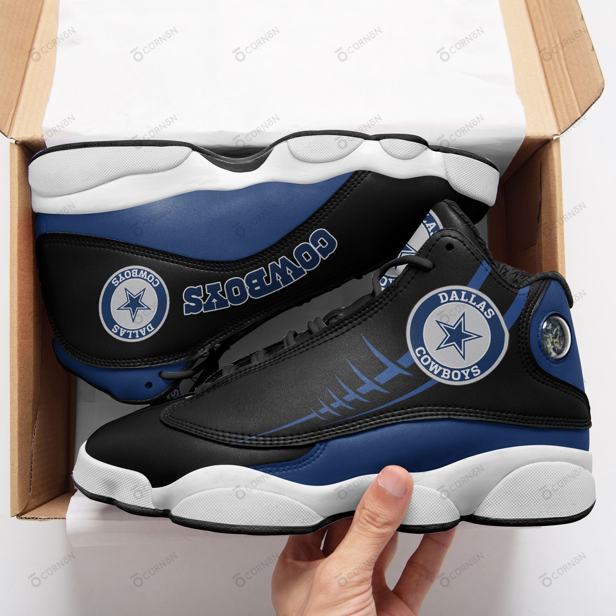 Dallas Cowboys Air JD13 Sneakers 230