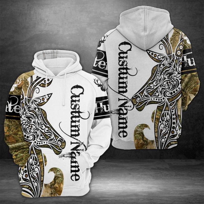 Custom Name Hunting HT27802 – All Over Print Unisex Hoodie