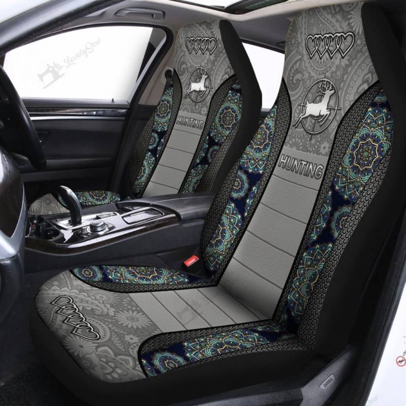 BIH2102 Hunting Mandala Pattern Car Seat Covers