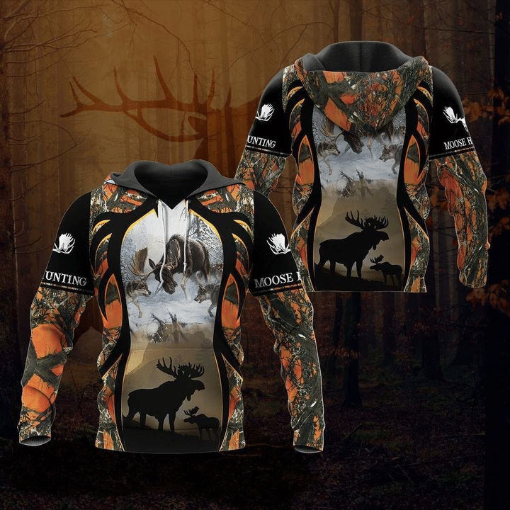 3D All Over Printed Moose Hunting HND Shirts Ver 1 TN2201120