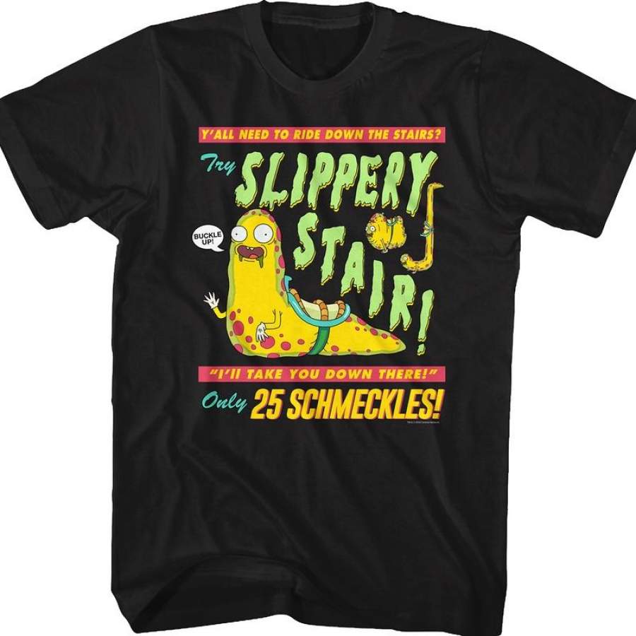 Slippery Stair Rick and Morty T-Shirt