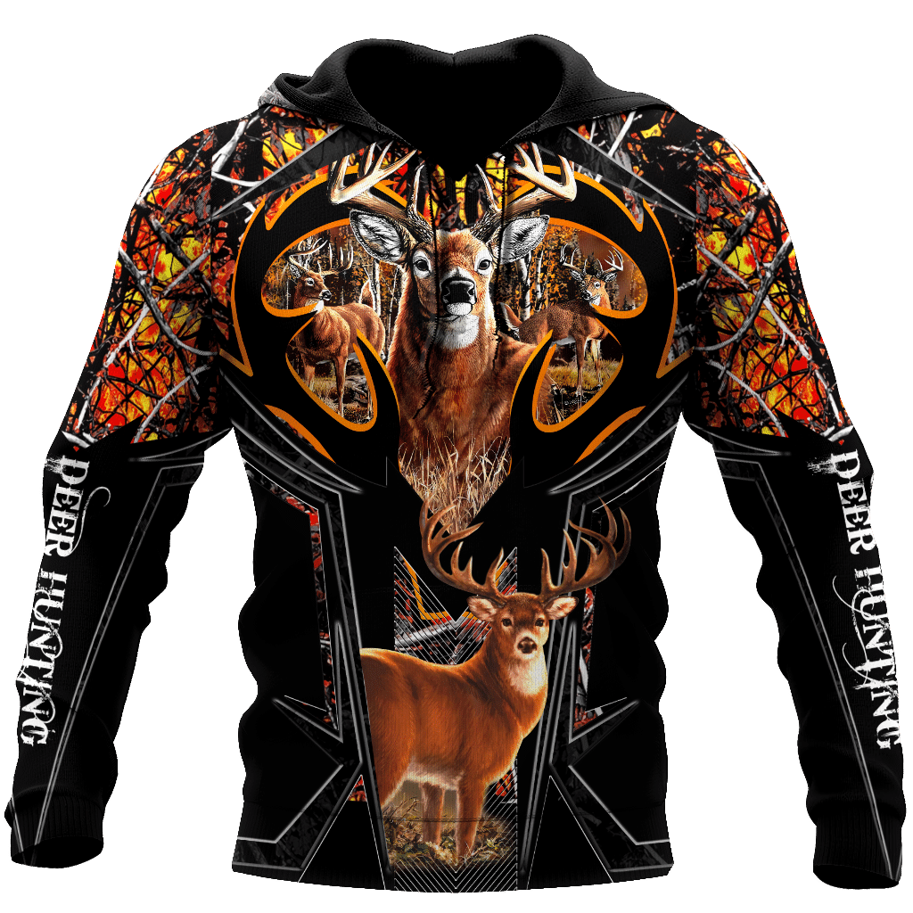 739THHHT-Deer Hunting Camo 3D Hoodie Shirt For Men And Women