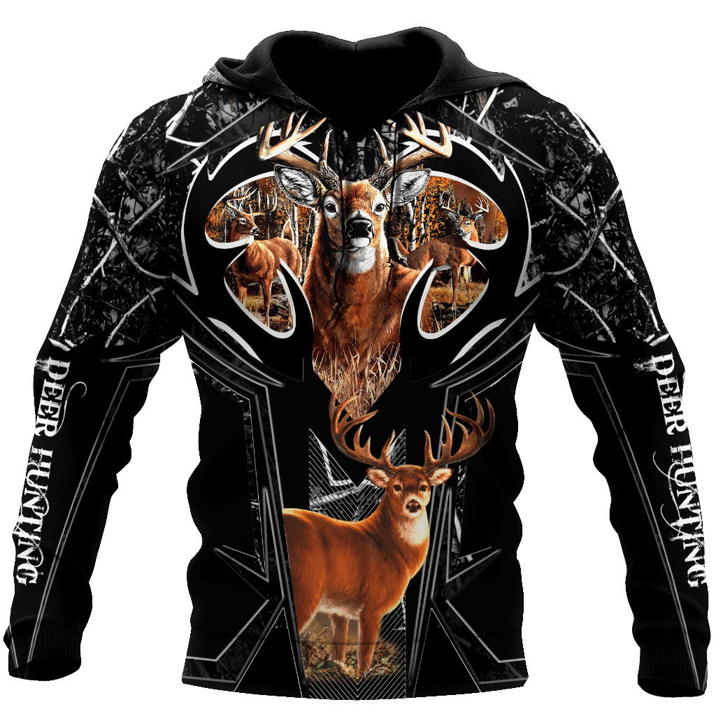 740THHHT-Premium Deer Hunting Camo 3D Hoodie Shirt For Men And Women