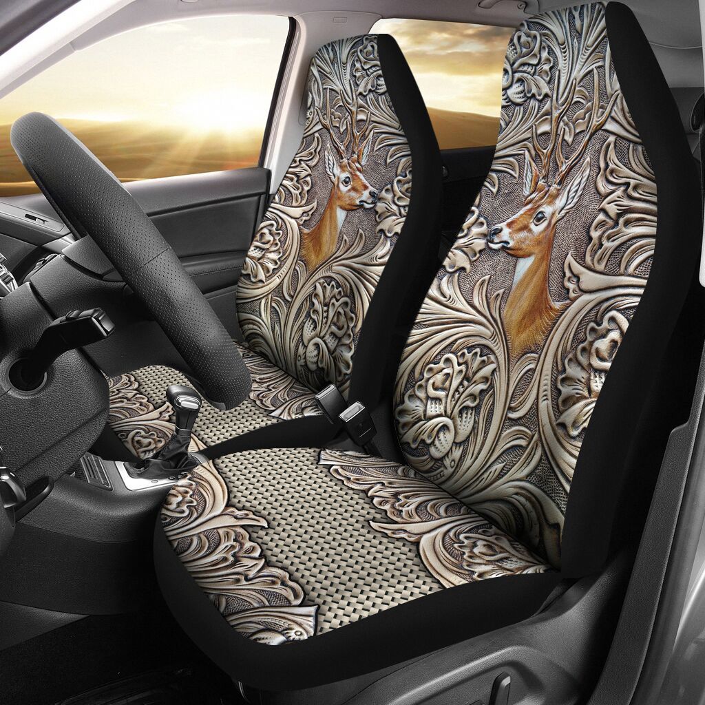 398THHHT-DEER HUNTING CAR SEAT COVERS NEW