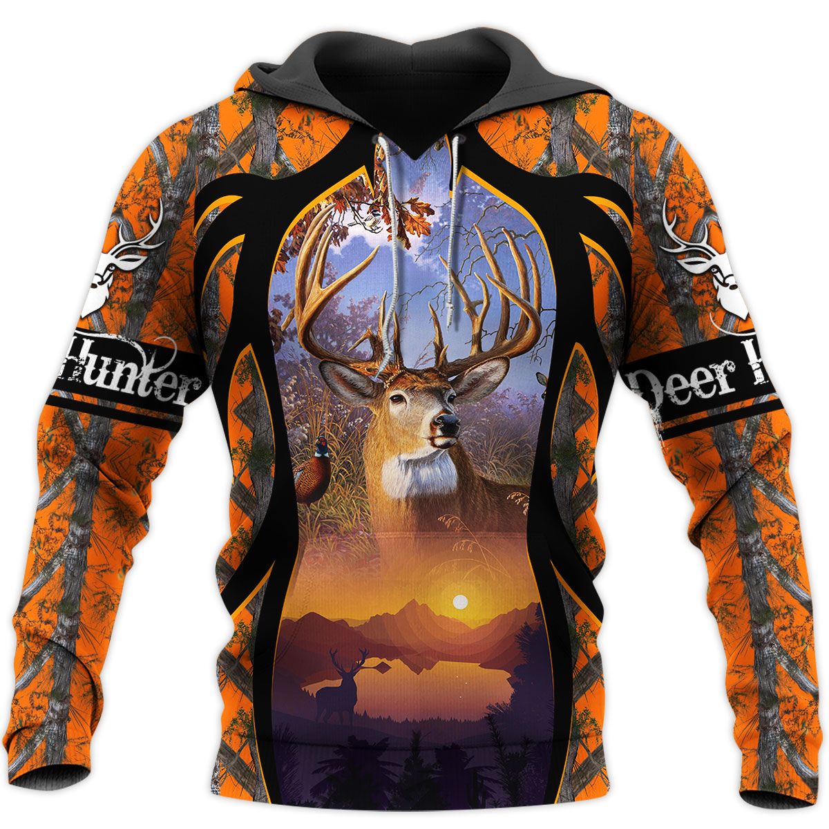 425THHHT-Deer Hunting Camo 3D All Over Printed Shirts