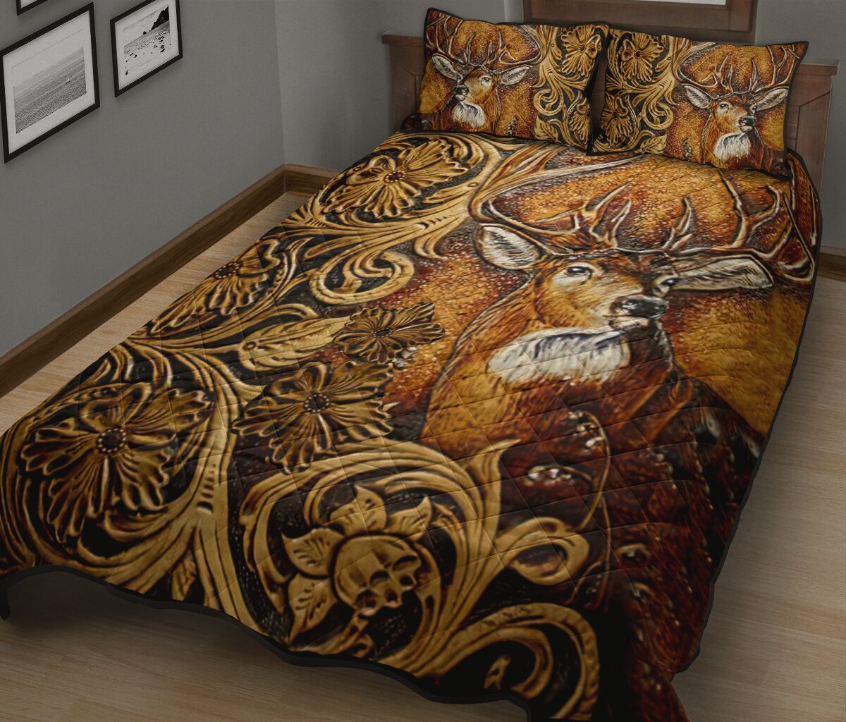 546THHHT – Deer Love Hunting Quilt Bed Set