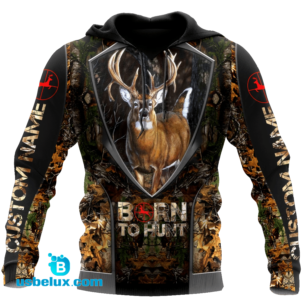 686THHHT – Born To Hunt for Hunting Custom Name 3D All OVer Printed Shirts