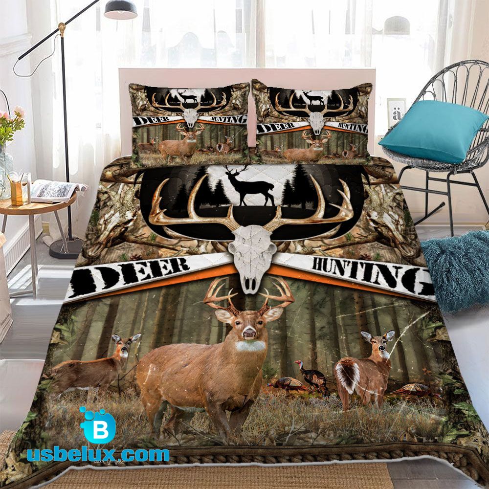 702THHHT – Deer Hunting Quilt Bed Set