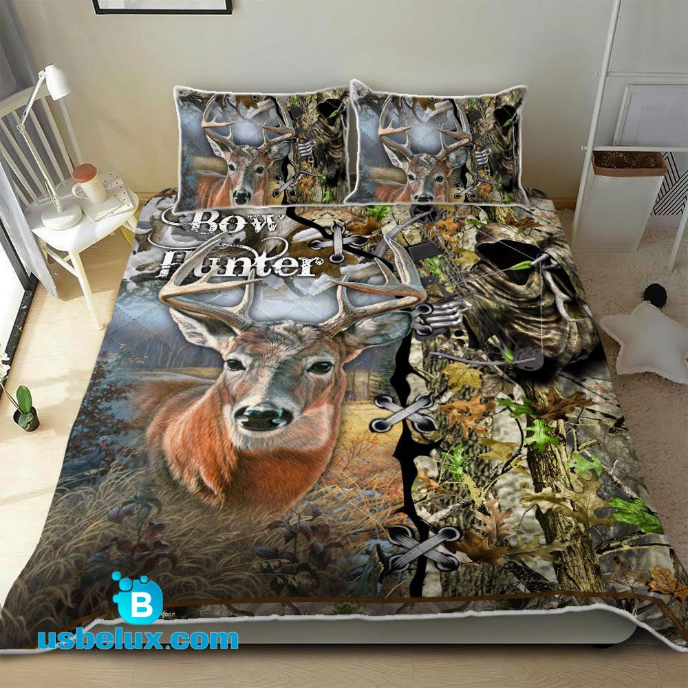 703THHHT – Bow Hunter Deer Hunting Quilt Bed Set