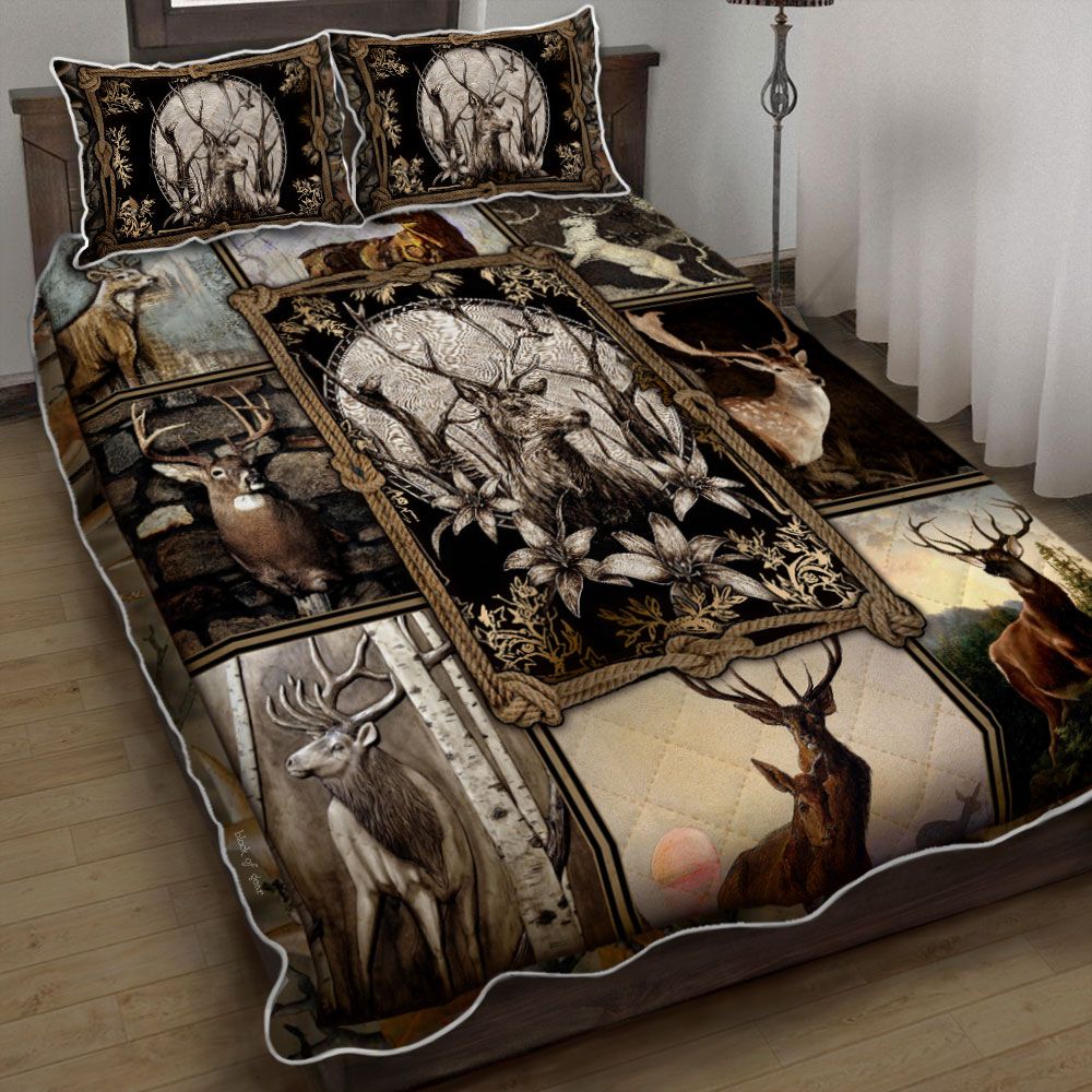 706THHHT – Vintage Deer Hunting Quilt Bed Set