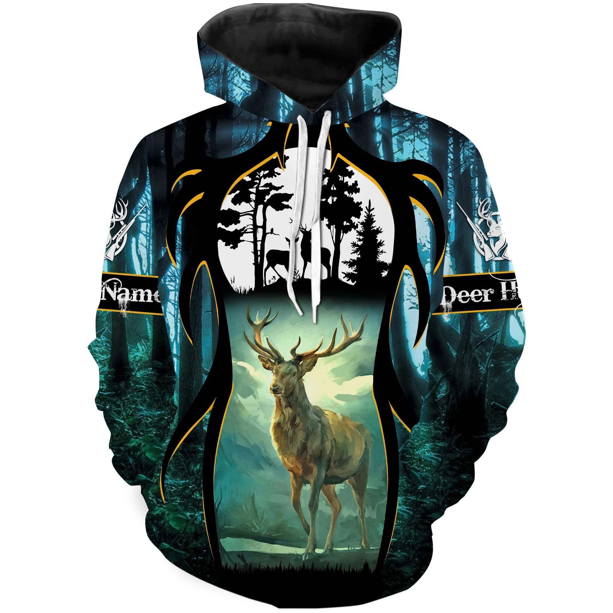 711THHHT – Beautiful Deer hunting customized Name 3D full printing shirts