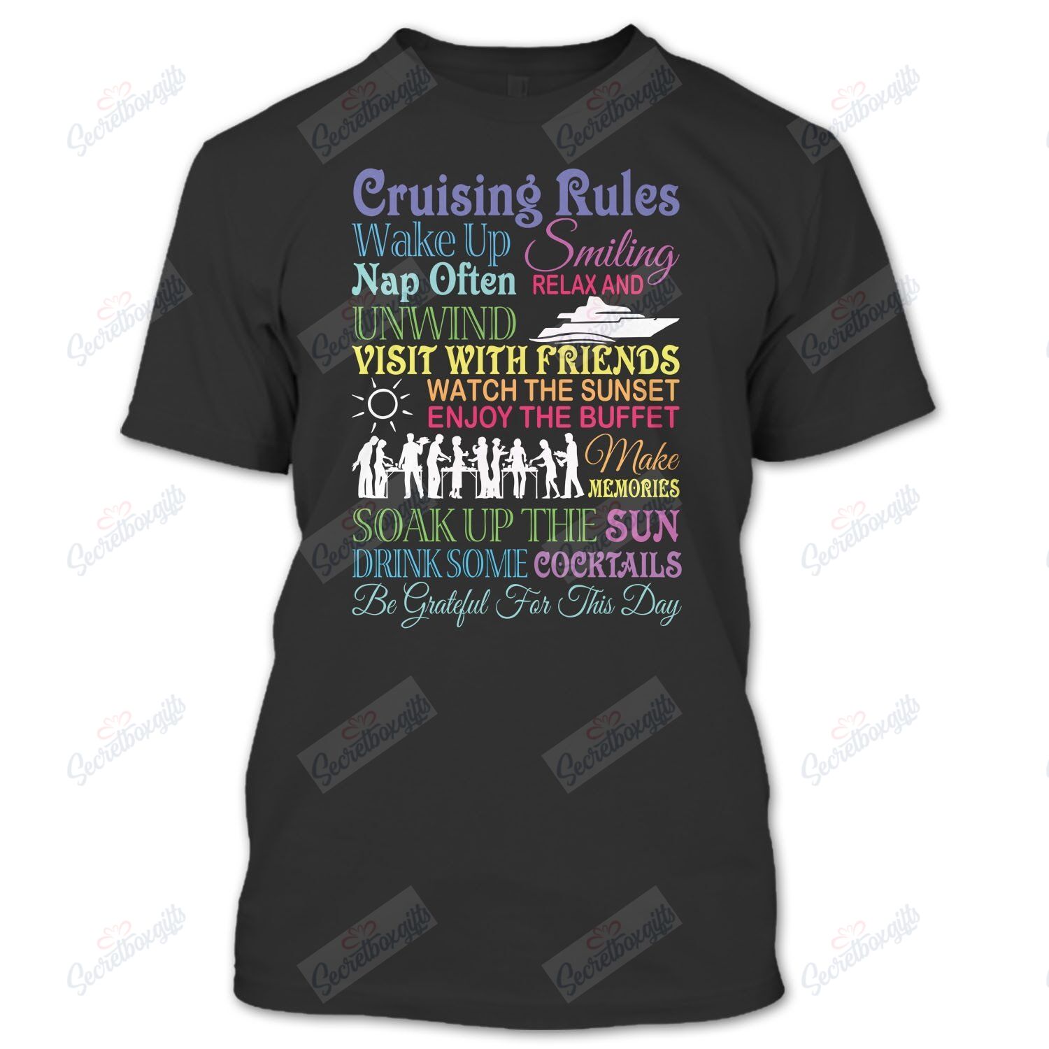 Cruising Rules Be Grateful For This Day YW2602163CL T-Shirt