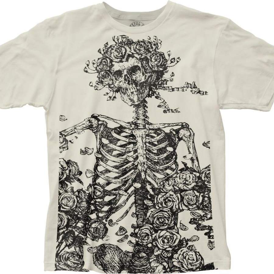 Flower Skeleton Grateful Dead T-Shirt