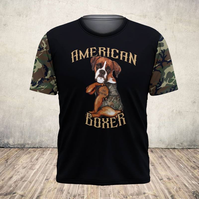 Boxer Dog Hunting LLLW157 Hoodie