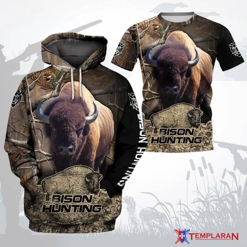 Bison Hunting BK1928 Hoodie