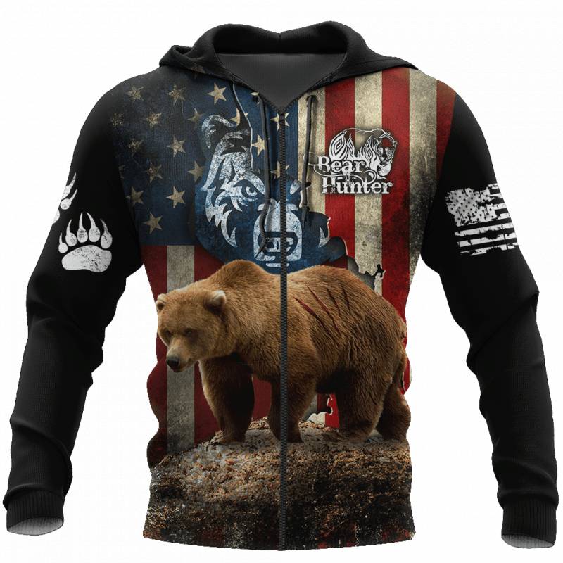 Bear Hunting Born To Hunt GO26 Hoodie